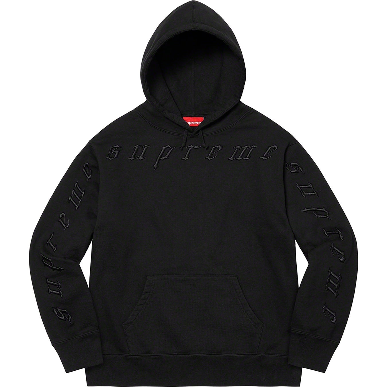 Raised Embroidery Hooded Sweatshirt view 10